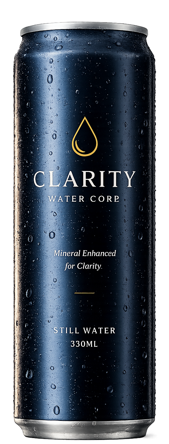 Clarity premium slim aluminium water can